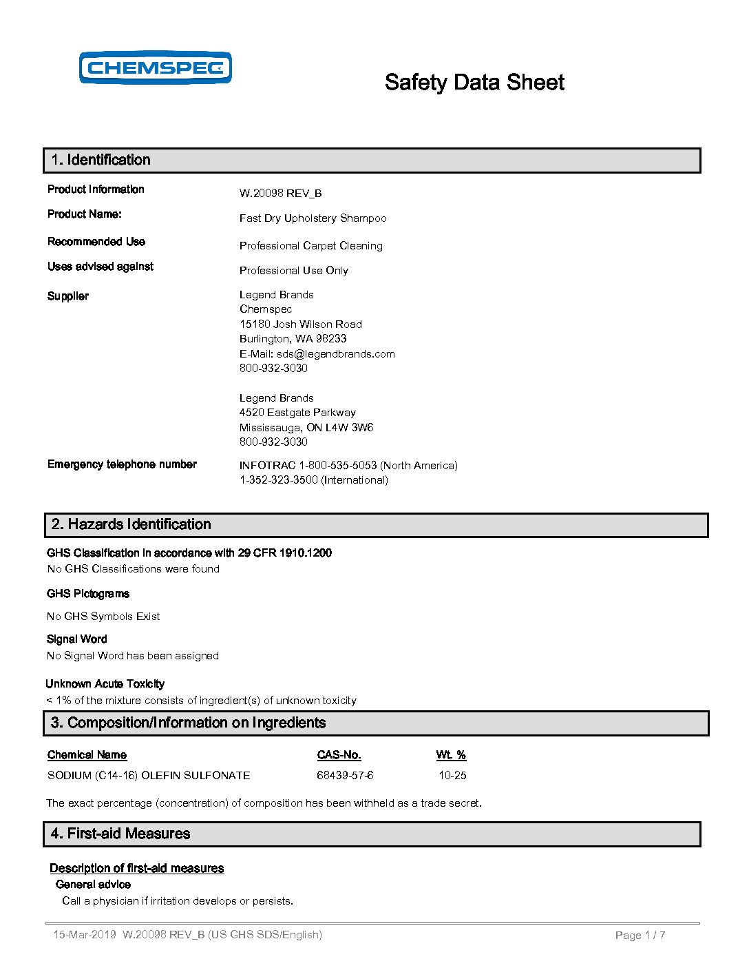 FAST DRY UPHOLSTERY SHAMPOO - Image 2