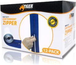 Tiger Heavy Duty Zippers 12 Pack