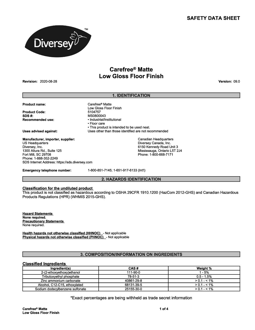 Diversey CareFree Matte - Image 2